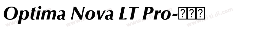 Optima Nova LT Pro字体转换